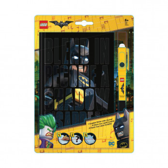 Канцелярский набор Lego Batman Movie, блокнот и ручка с фонариком