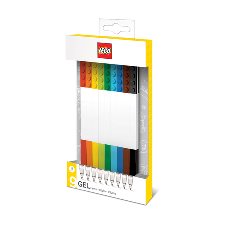 Набор цветных гелевых ручек Lego, 9 шт.