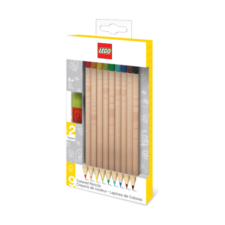 Набор цветных карандашей Lego, 9 шт.