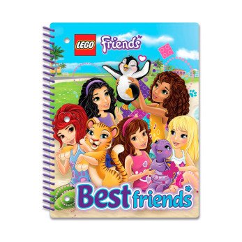 Тетрадь на спирали Lego Friends, 70 листов в линейку