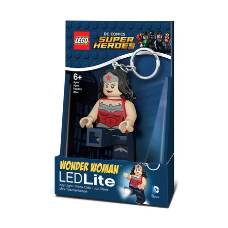 Брелок-фонарик Lego Super Heroes Wonderwoman, в сером