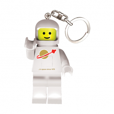 Брелок-фонарик Lego Classic Spaceman, белый