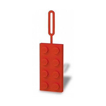 Бирка на ранец Lego, красная