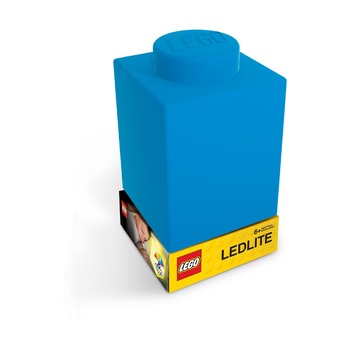 Фонарик силиконовый Lego, синий