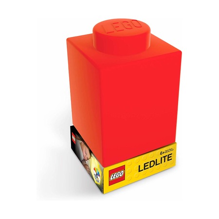 Фонарик силиконовый Lego, красный