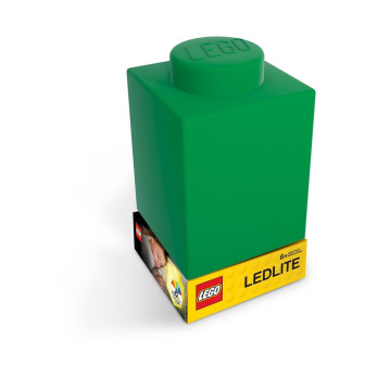 Фонарик силиконовый Lego, зеленый