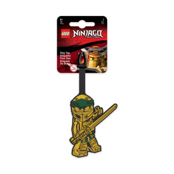 Бирка для багажа Lego Ninjago Movie Gold Ninja