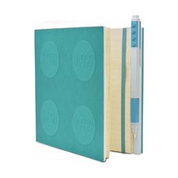 Книга для записей, с голубой гелевой ручкой Lego Locking Notebook