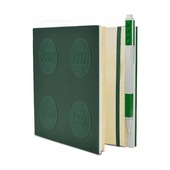 Книга для записей, с зеленой гелевой ручкой Lego Locking Notebook