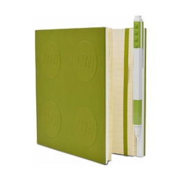 Книга для записей, с салатовой гелевой ручкой Lego Locking Notebook