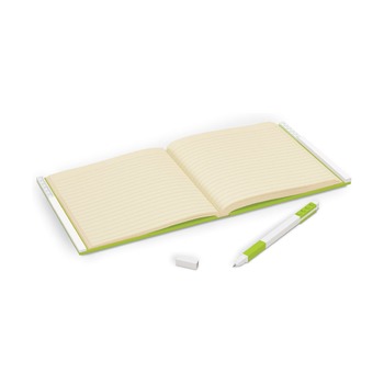 Книга для записей, с салатовой гелевой ручкой Lego Locking Notebook