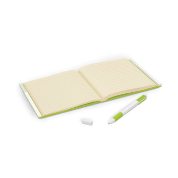 Книга для записей, с салатовой гелевой ручкой Lego Locking Notebook