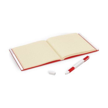 Книга для записей, с красной гелевой ручкой Lego Locking Notebook