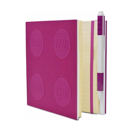 Книга для записей, с фиолетовой гелевой ручкой Lego Locking Notebook