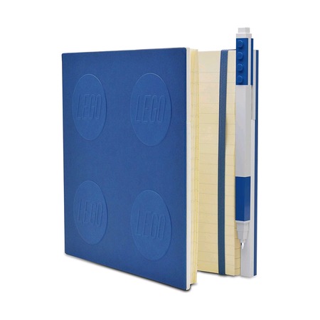 Книга для записей, с синей гелевой ручкой Lego Locking Notebook