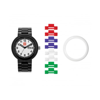 Часы наручные аналоговые Classic Black Adult Watch с календарем