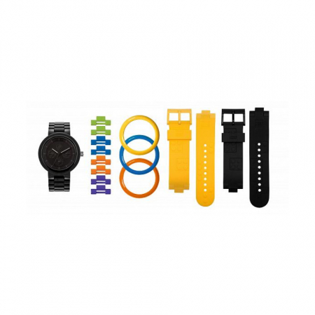 Часы наручные аналоговые Multistud Black Adult Watch с календарем