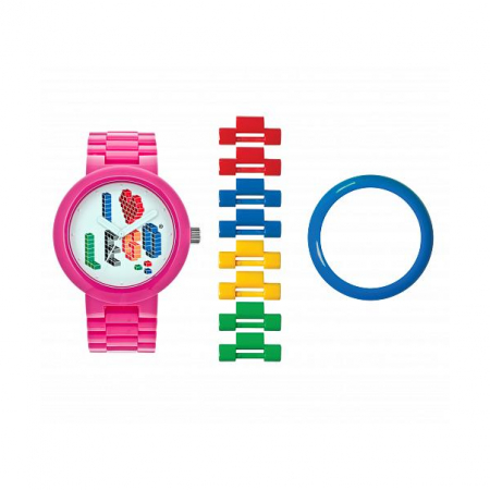Часы наручные аналоговые I Love Lego Adult Watch Pink