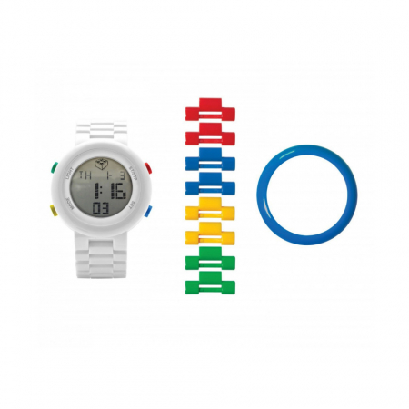 Часы наручные электронные Digifigure White Adult Watch с календарем